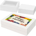14x10x4 Cake Boxes with Boards - 1/4 Sheet Bakery Box