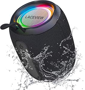 Powerful Portable Bluetooth Speaker with FM Radio and LED Lights
