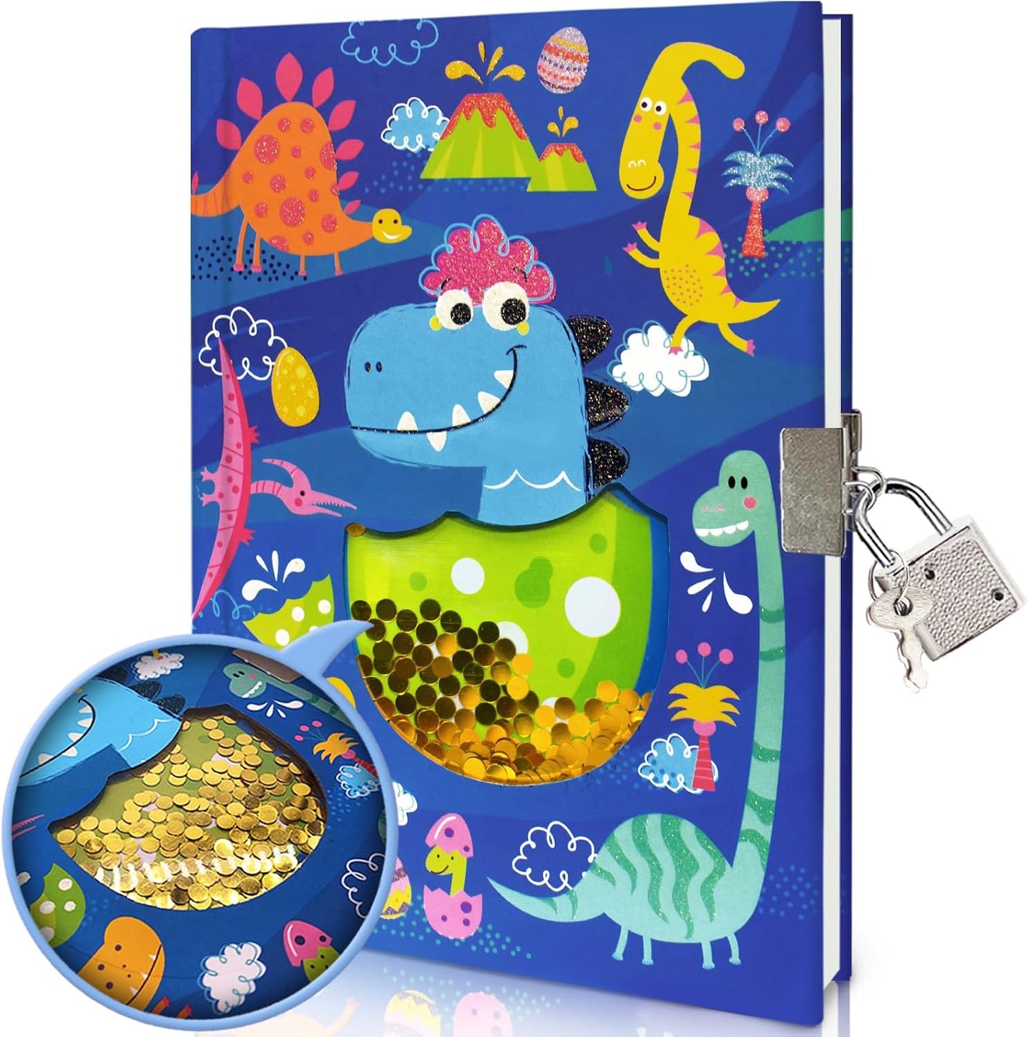 Dinosaur Lockable Diary for Boys by GINMLYDA