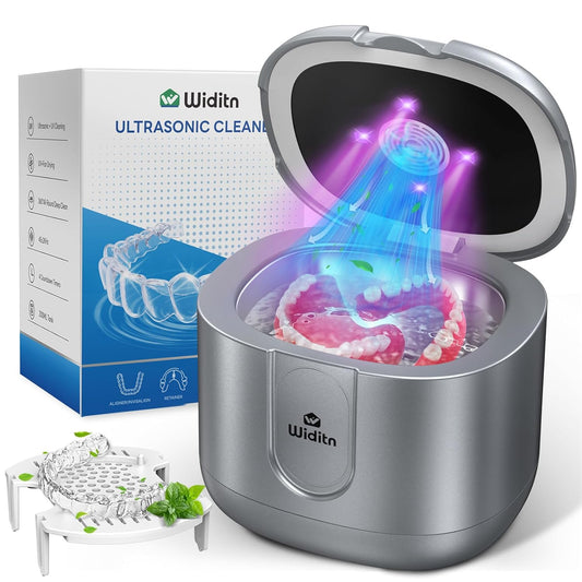 Ultrasonic Retainer Cleaner with U-V Light & Drying for Braces