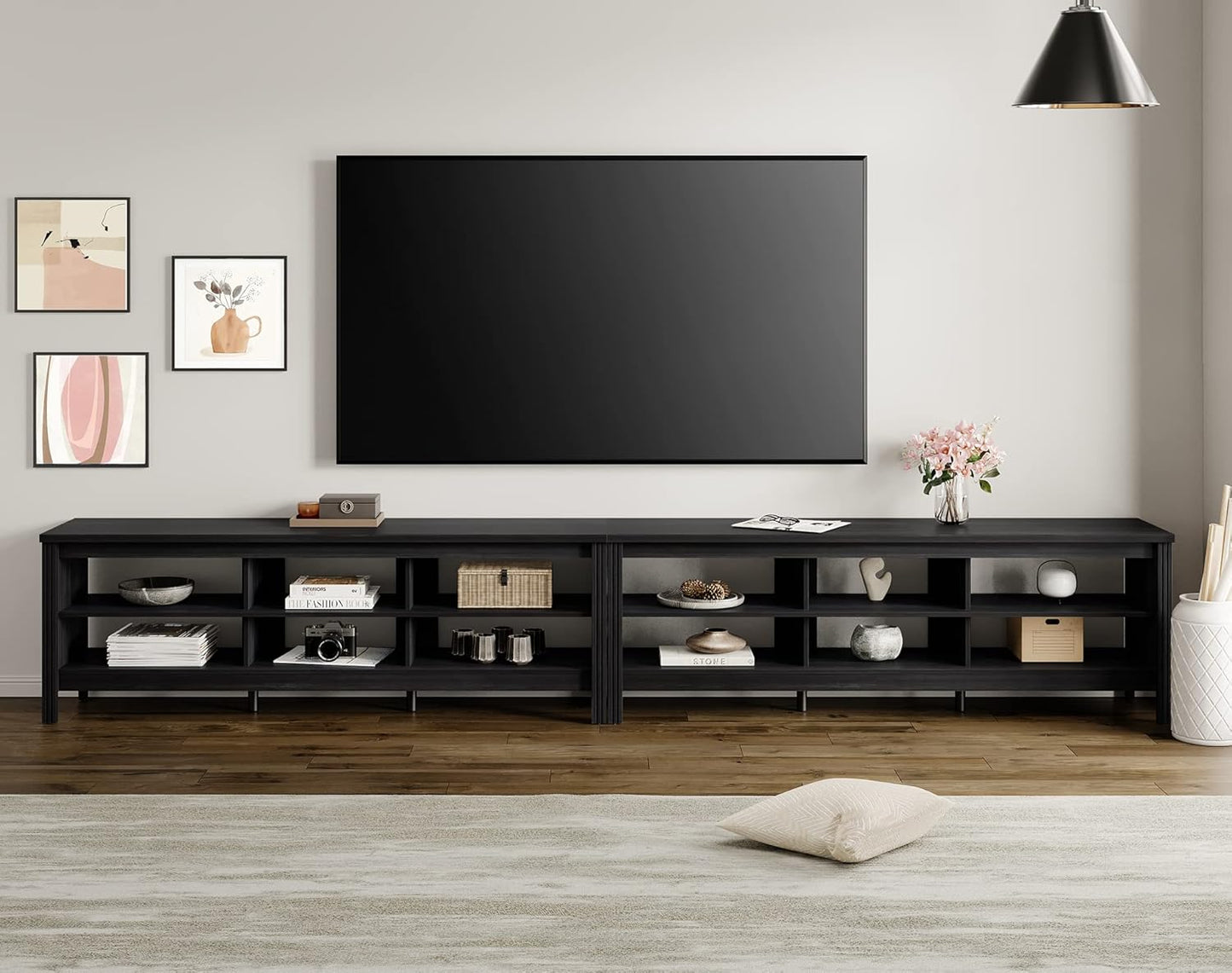 FITUEYES 100 Inch TV Stand: Stylish Storage Solution