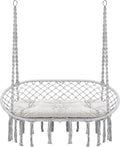 Hammock Chair Macrame Double Swing - Spacious Two-Person Comfort