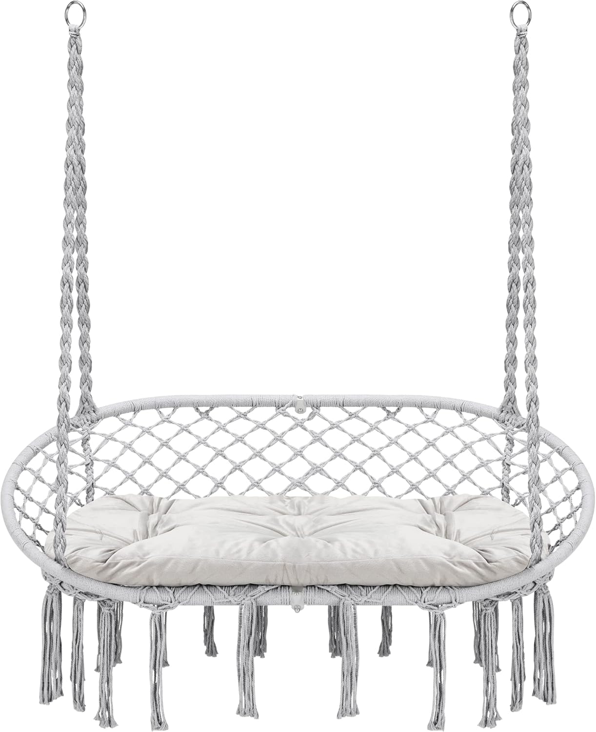 Double Swing Hammock Chair: 450 lbs Capacity, Indoor/Outdoor Comfort