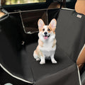 Dog Car Seat Cover Half Hammock with Mesh Window - Waterproof Back