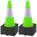 OrangeStar 18ft Heavy Duty Traffic Cones 8-Pack - Green Safety Cones