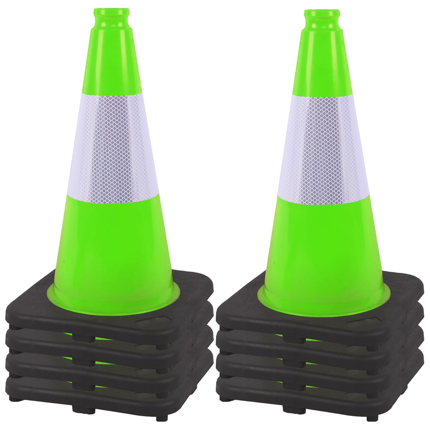 Heavy Duty Traffic Cones 8-Pack for Construction and Events