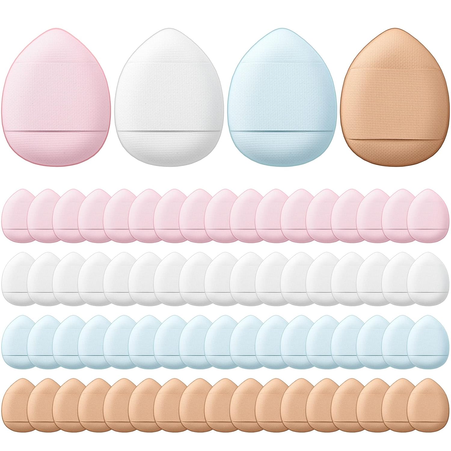 Soft Mini Makeup Blender Puff Set - 72 Pcs