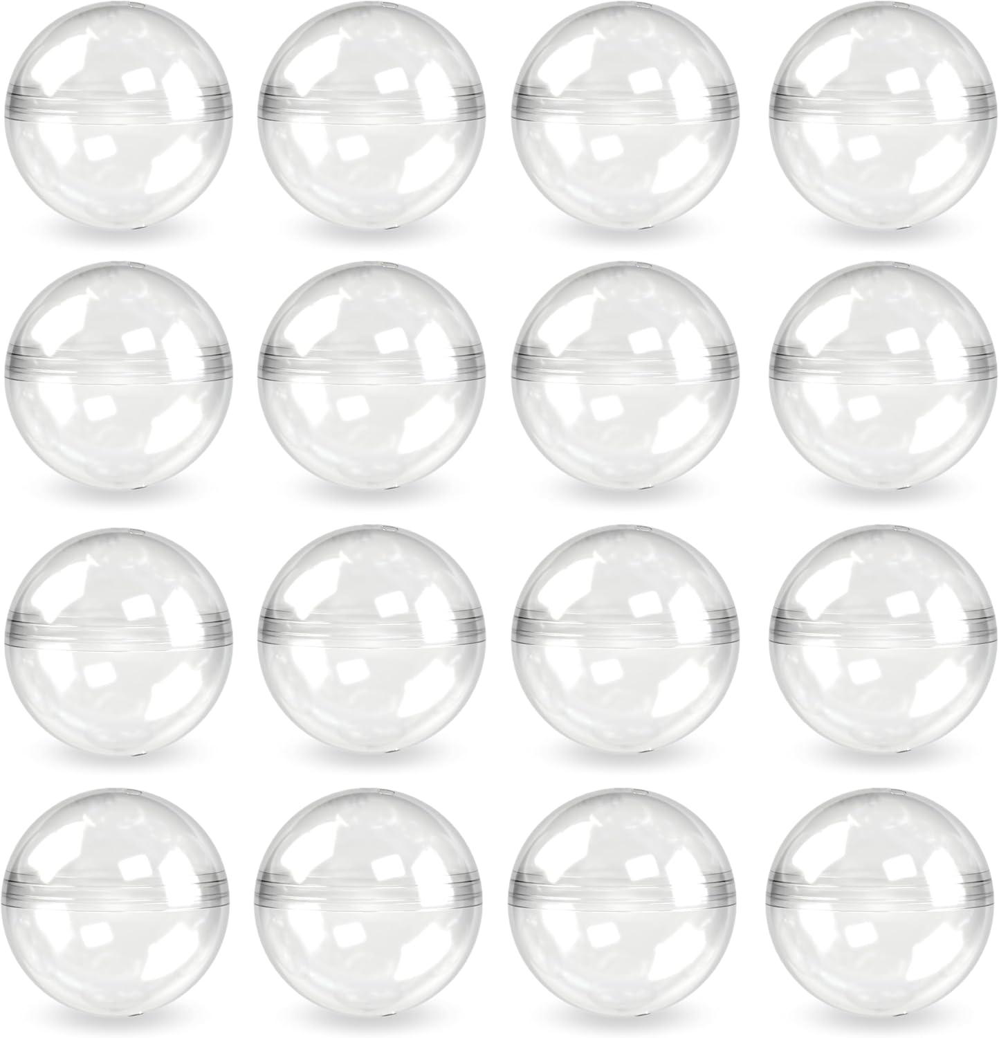 Clear Round Capsules for Vending Machines - 250 pcs 1.1 inch