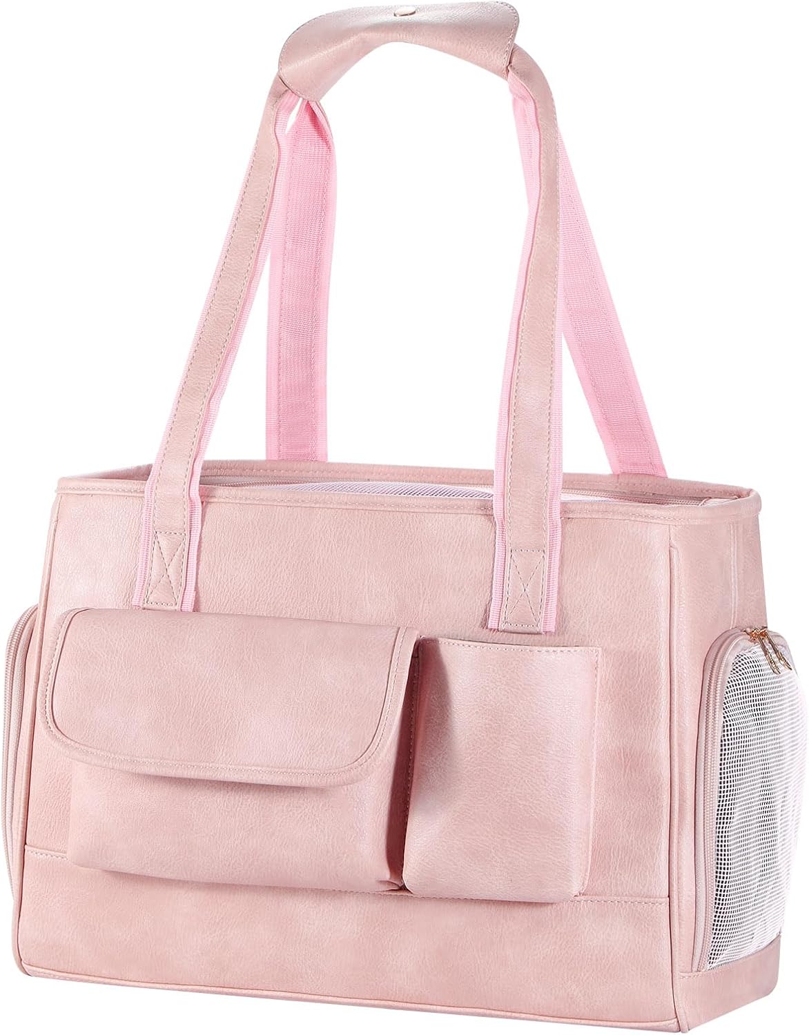 Stylish Dog Carrier Purse for Travel with Your Pet in Pink