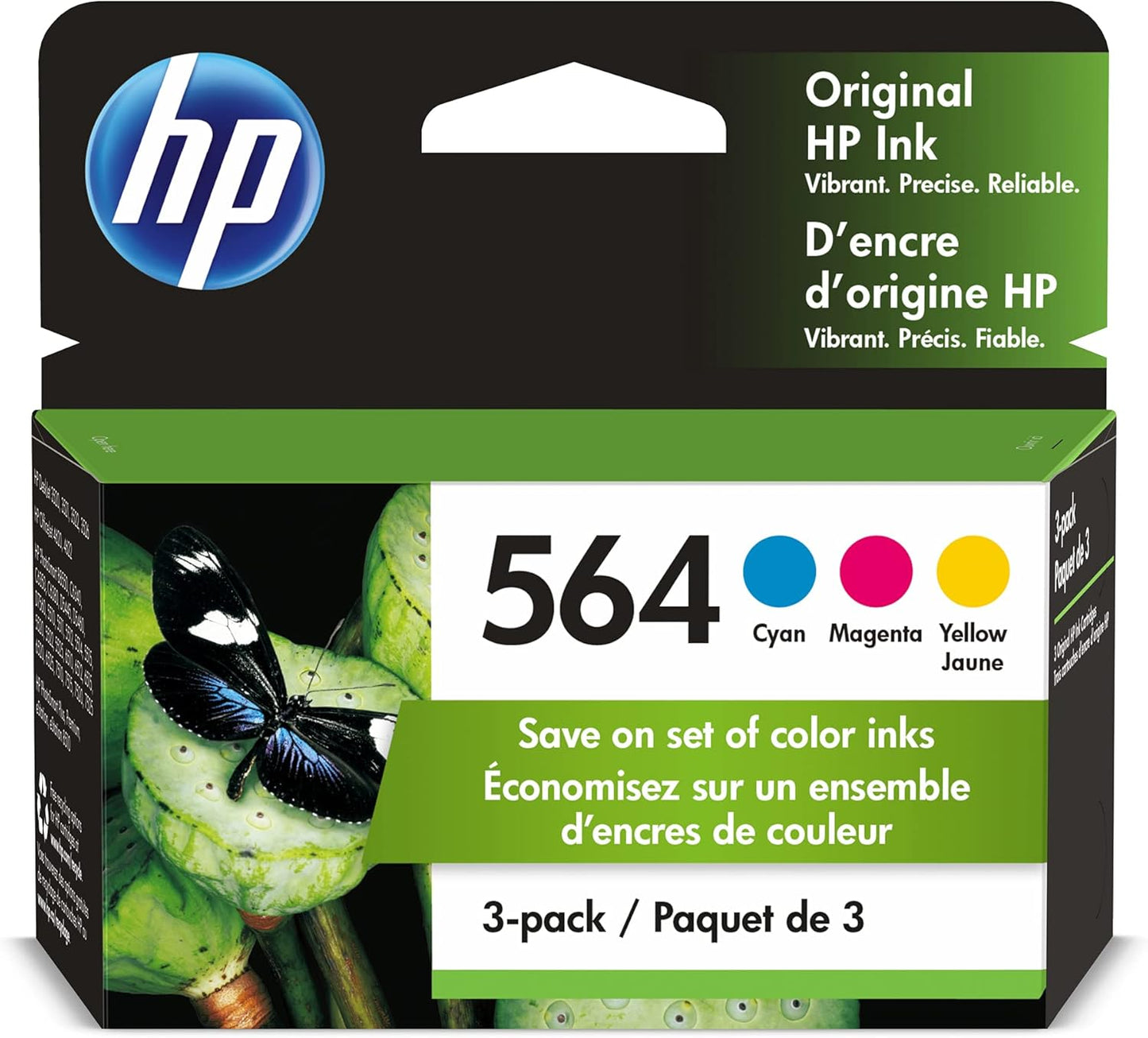 HP 564 Cyan, Magenta, Yellow Ink Cartridges for Quality Prints