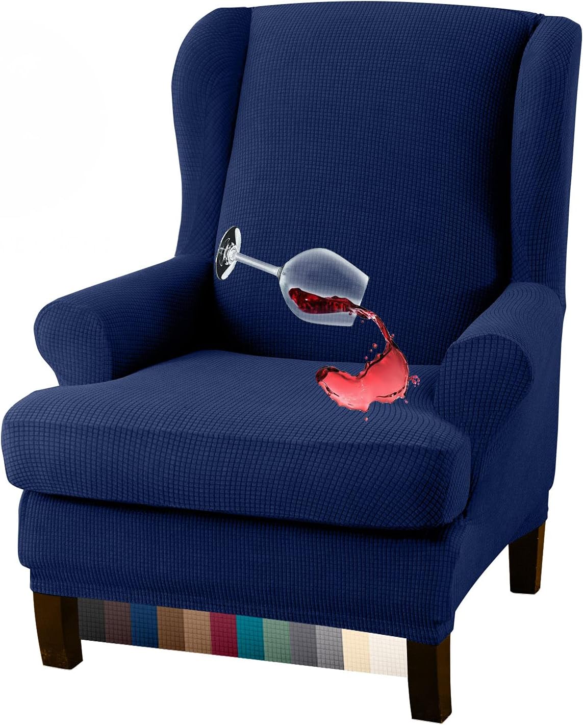 Granbest Premium Water Repellent Wingback Chair Cover for Style