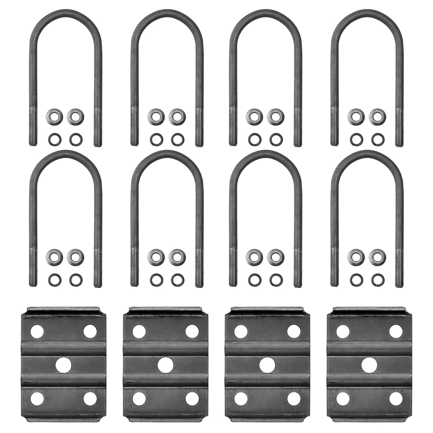 Trailer U Bolt Kit for 3,500 lb Axle - Durable Steel Construction