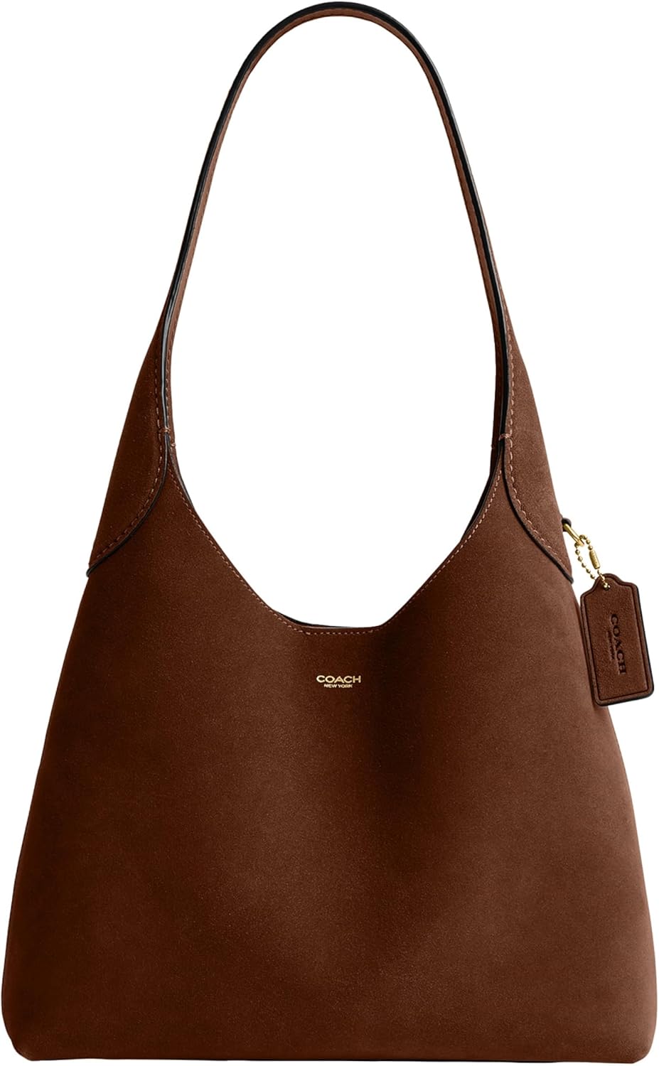 Coach Brooklyn Shoulder Bag 28: Elegant Suede Hobo Style