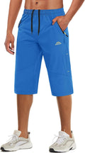 Men's Capri Shorts Quick Dry Below Knee Capri Pants - Workout Ready