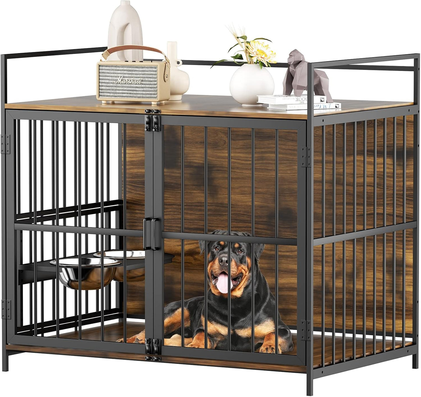 ROOMTEC Dog Crate Furniture-Style Cages for Large Dogs Indoor