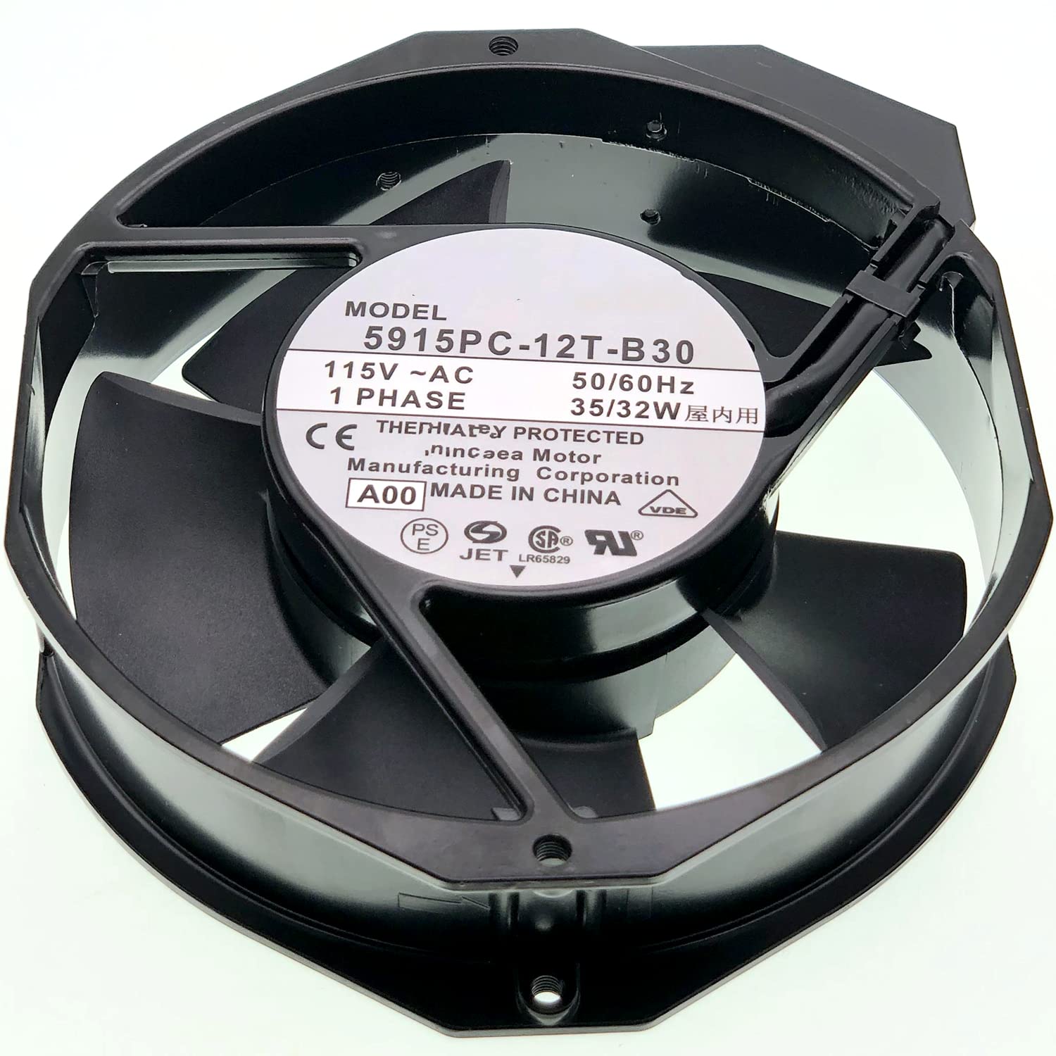 5915PC-12T-B30 115V Cooling Fan for High Temperature Needs