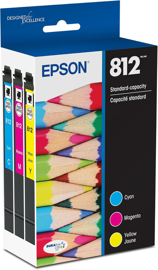 Epson 812 DURABrite Ultra Ink Combo Pack - Vibrant Colors!