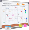 Dry Erase Calendar for Wall 36x24 in - Large Magnetic 3-in-1 Planner