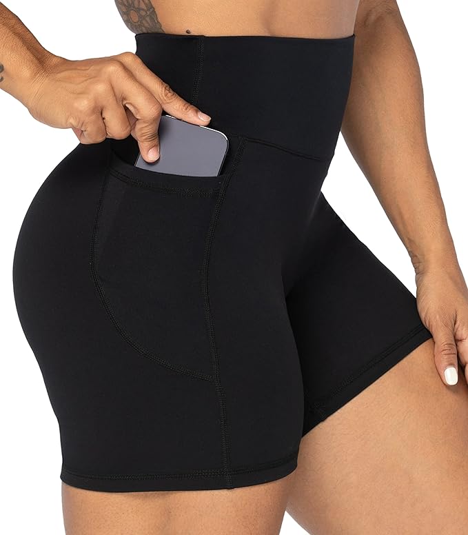 Sunzel Women's High Waist Biker Shorts with Tummy Control
