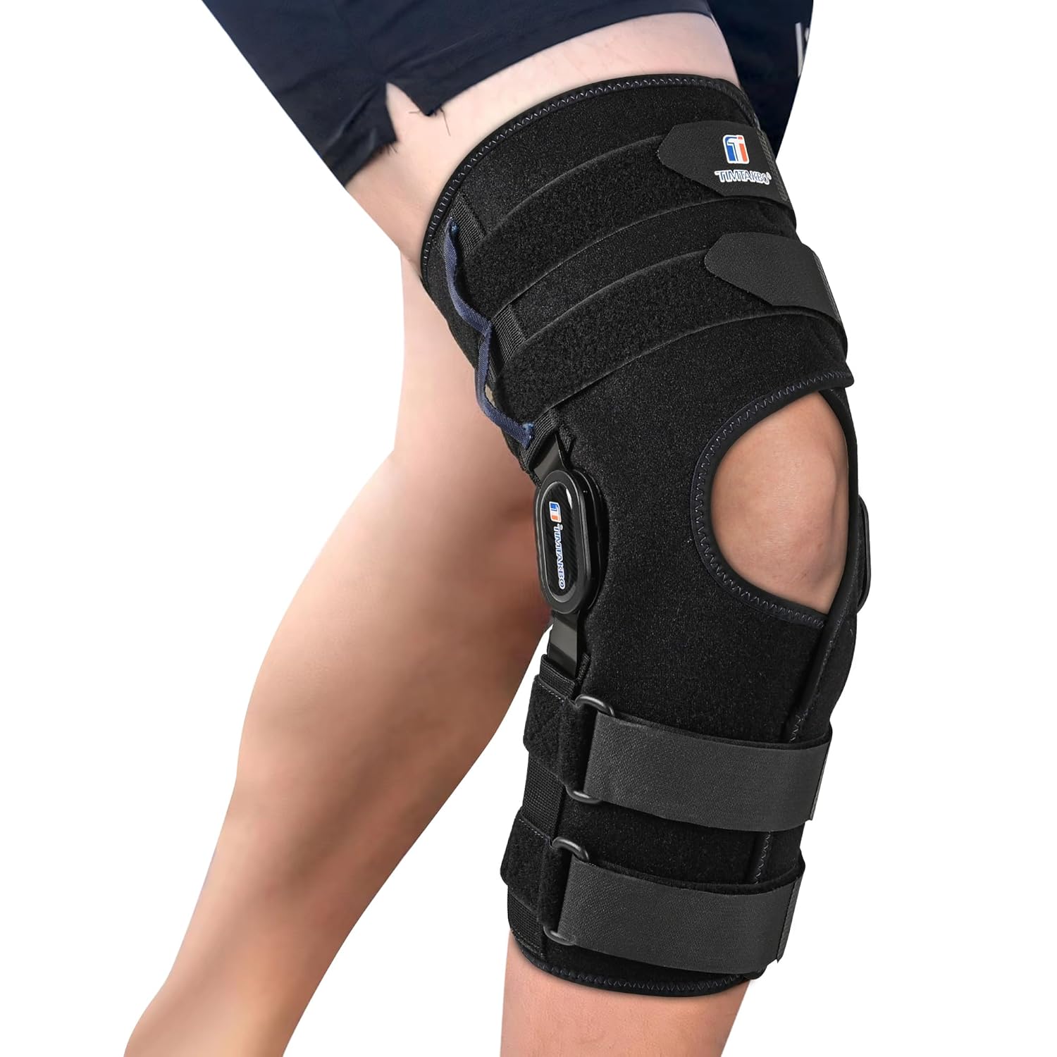 Hinged Knee Brace for Pain Relief and Stability Support