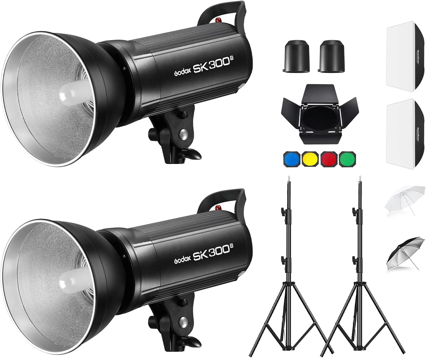 Godox SK300II Studio Flash Strobe Kit for Professional Photography
