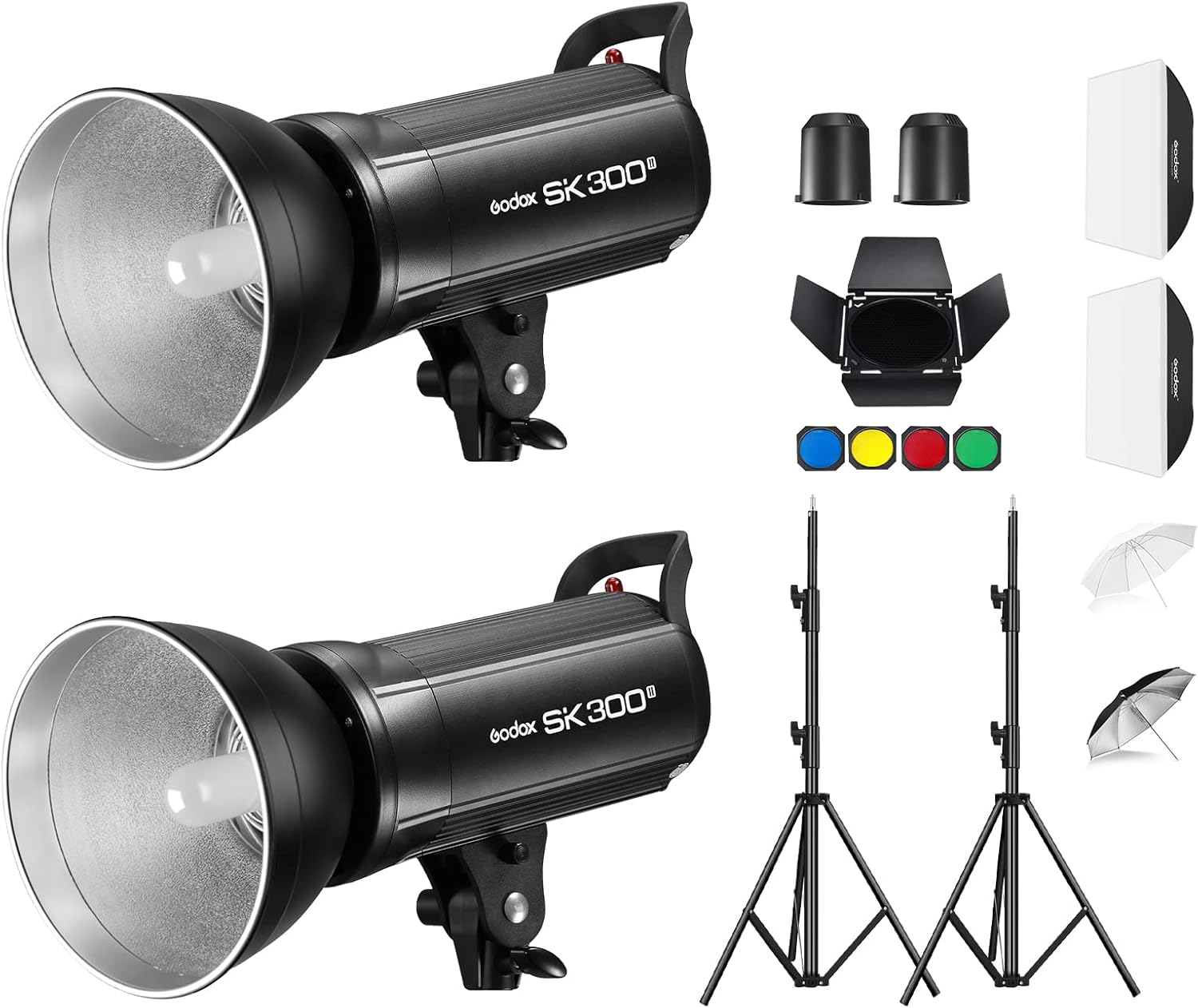 Godox SK300II Studio Flash Strobe Kit for Professional Photography