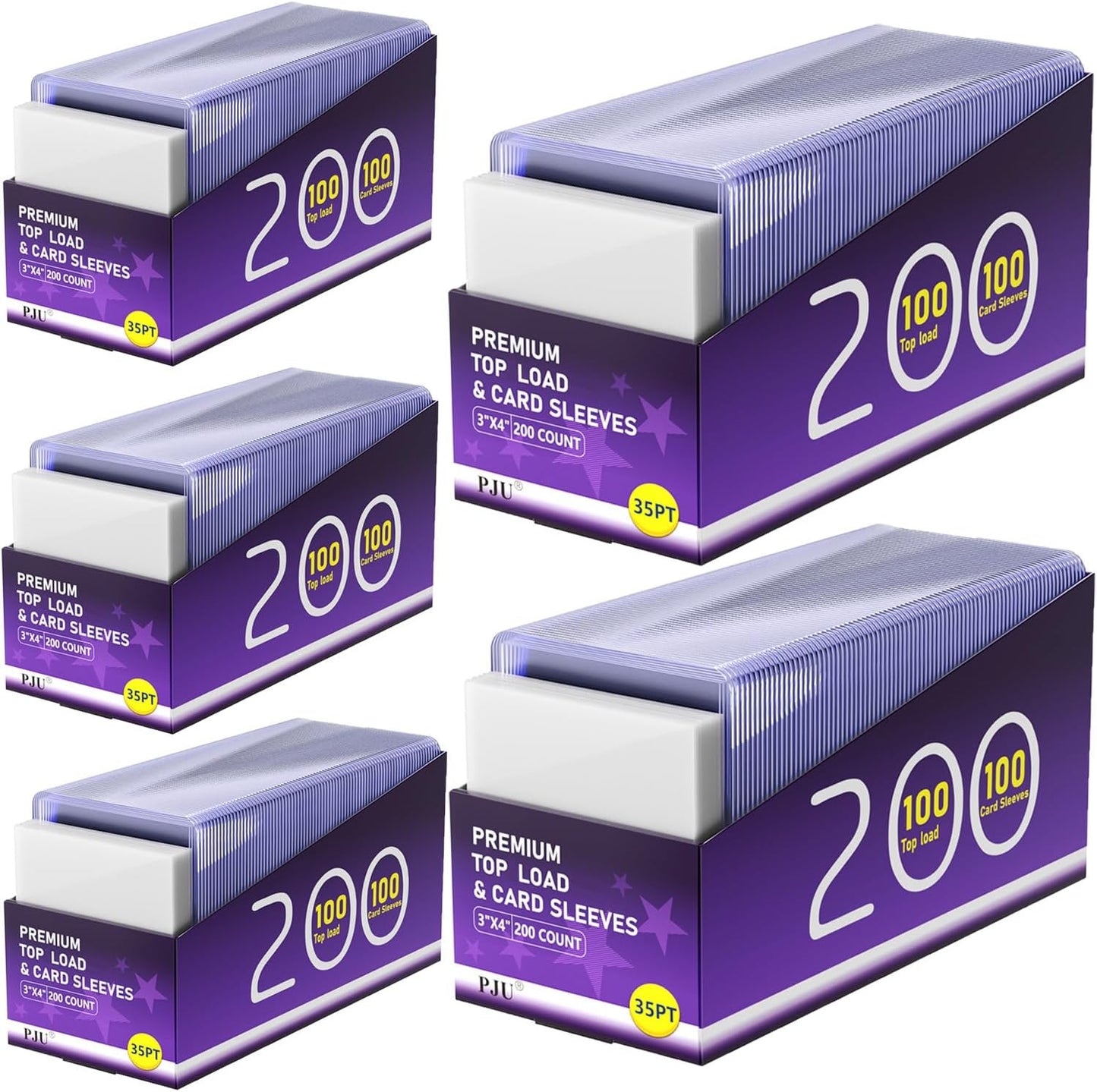1000 Card Sleeves Top Loaders for Cards - Premium Protection