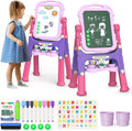 Kids Easel Standing Art Easel Double Sided Whiteboard Chalkboard