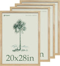 20x28 Picture Frame 4 Pack - Natural Wood Gallery Frames