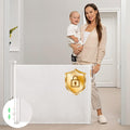 Retractable Baby Gate 33in Tall, Extends to 55in - Space-Saving Safety