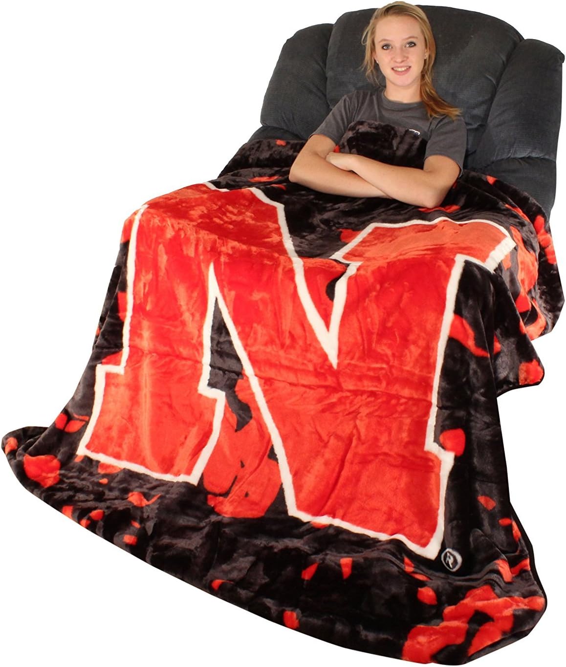 Everything Comfy Nebraska Cornhuskers Huge Raschel Throw Blanket