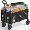 Collapsible Wagon Portable Folding Cart with Wheels - Heavy Duty