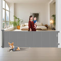150 in Retractable Baby Gates 34 in Tall - Extra Wide Retractable Gate