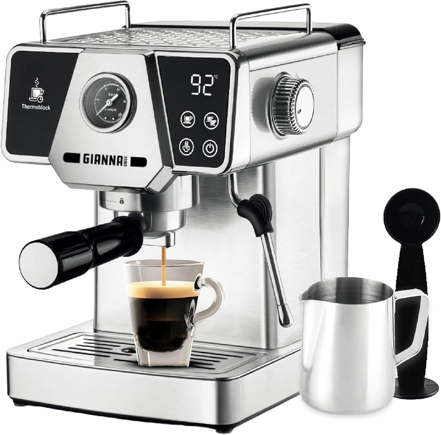 Gianna 20-Bar Espresso Maker: Perfect Frothy Lattes!