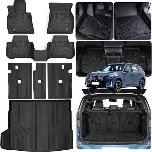 Custom Fit Floor Mats for 2025 BMW X3 with Trunk & Backrest Mat