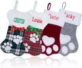 Personalized Cat Dog Christmas Stockings 5 Pack - Custom Embroidered