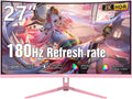 27 inch Curved Pink Gaming Monitor QHD 180Hz - Immersive 2K View