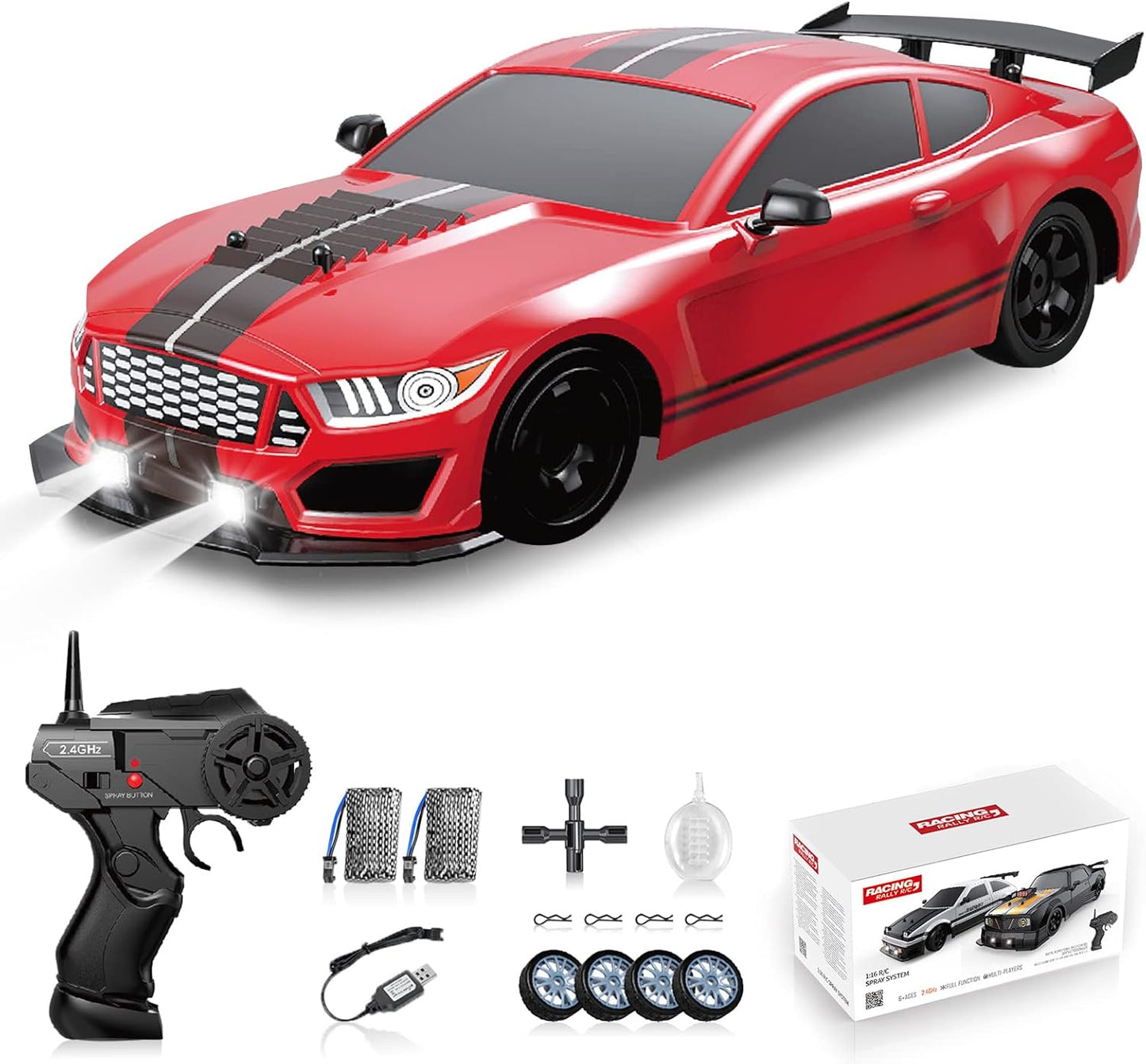 RC Drift Car 2.4GHz 1:16 Scale High Speed Remote Control Vehicle