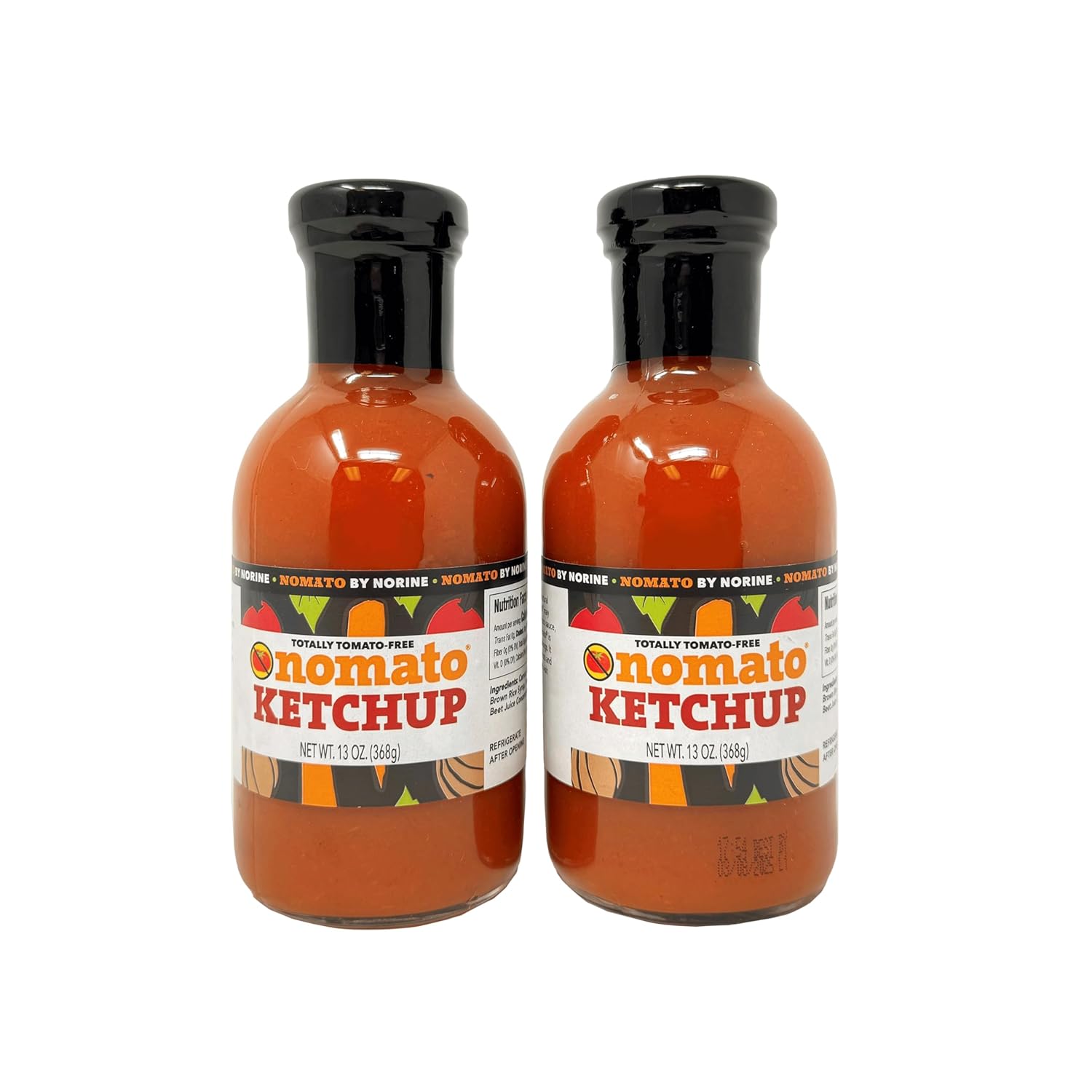 Nomato Original Tomato Free Ketchup Sauce - 2 Pack of 13 oz