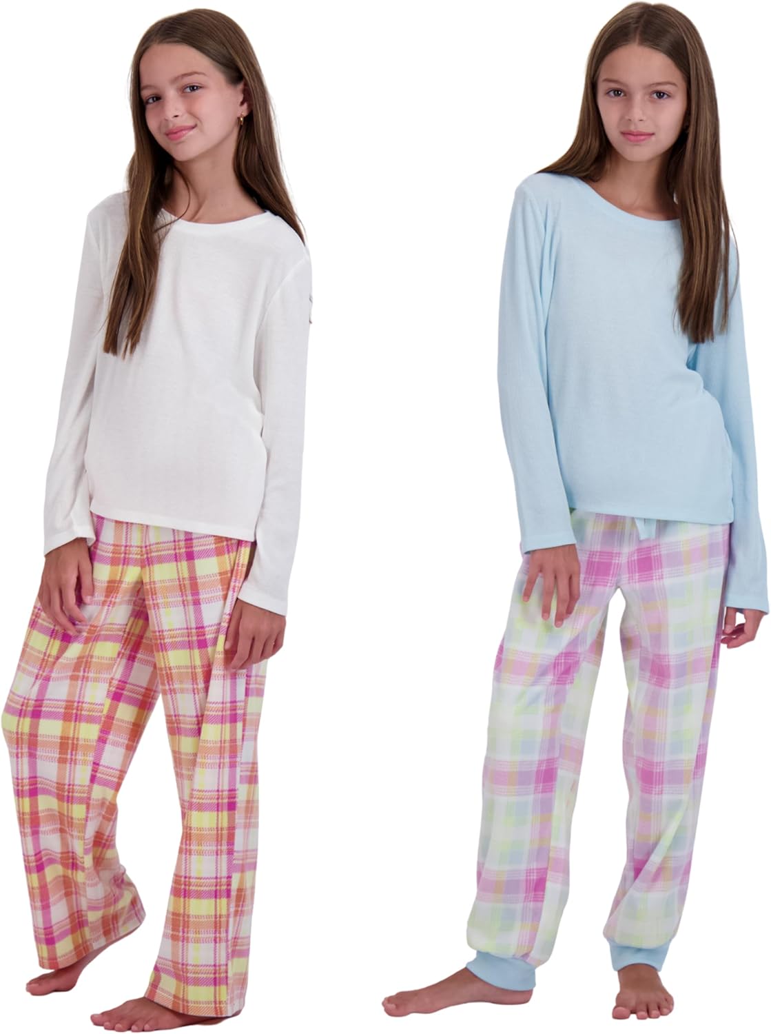 US Angels Girls Pajama Sets - Cozy 4-Piece Sleepwear for Kids