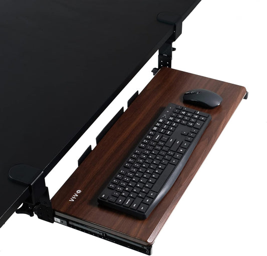 VIVO Large Height Adjustable Under Desk Keyboard Tray for Ergonomics