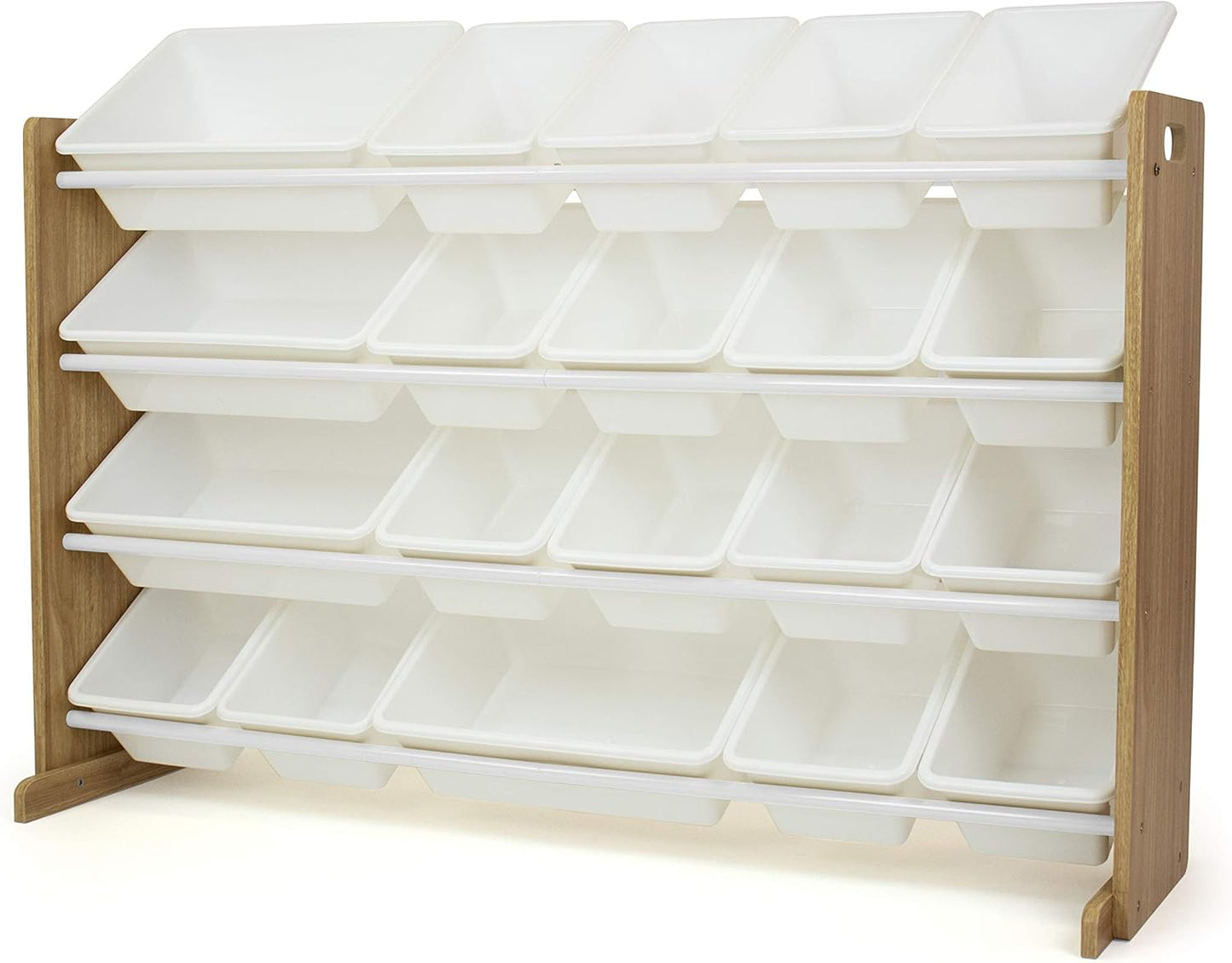 Extra-Large Toy Organizer with 20 Plastic Bins for Kids Rooms