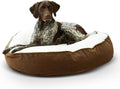 Scout Deluxe Round Pillow Style Sherpa Dog Bed - Cozy Support
