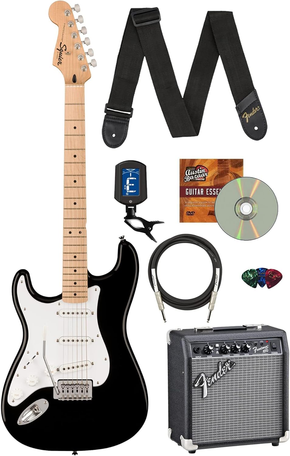 Fender Squier Sonic Stratocaster Left-Handed Bundle with Amp