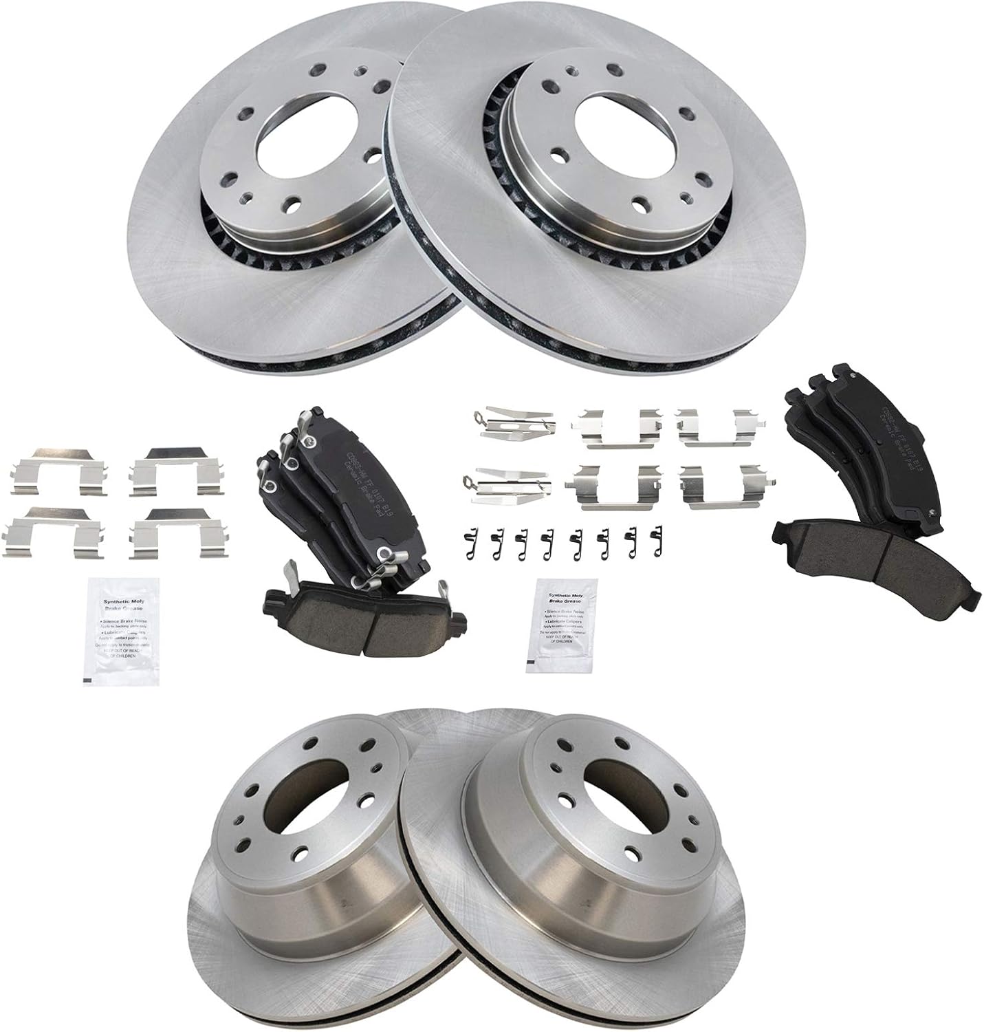 Premium Ceramic Brake Pad & Rotor Kit for GM SUV Truck Performance
