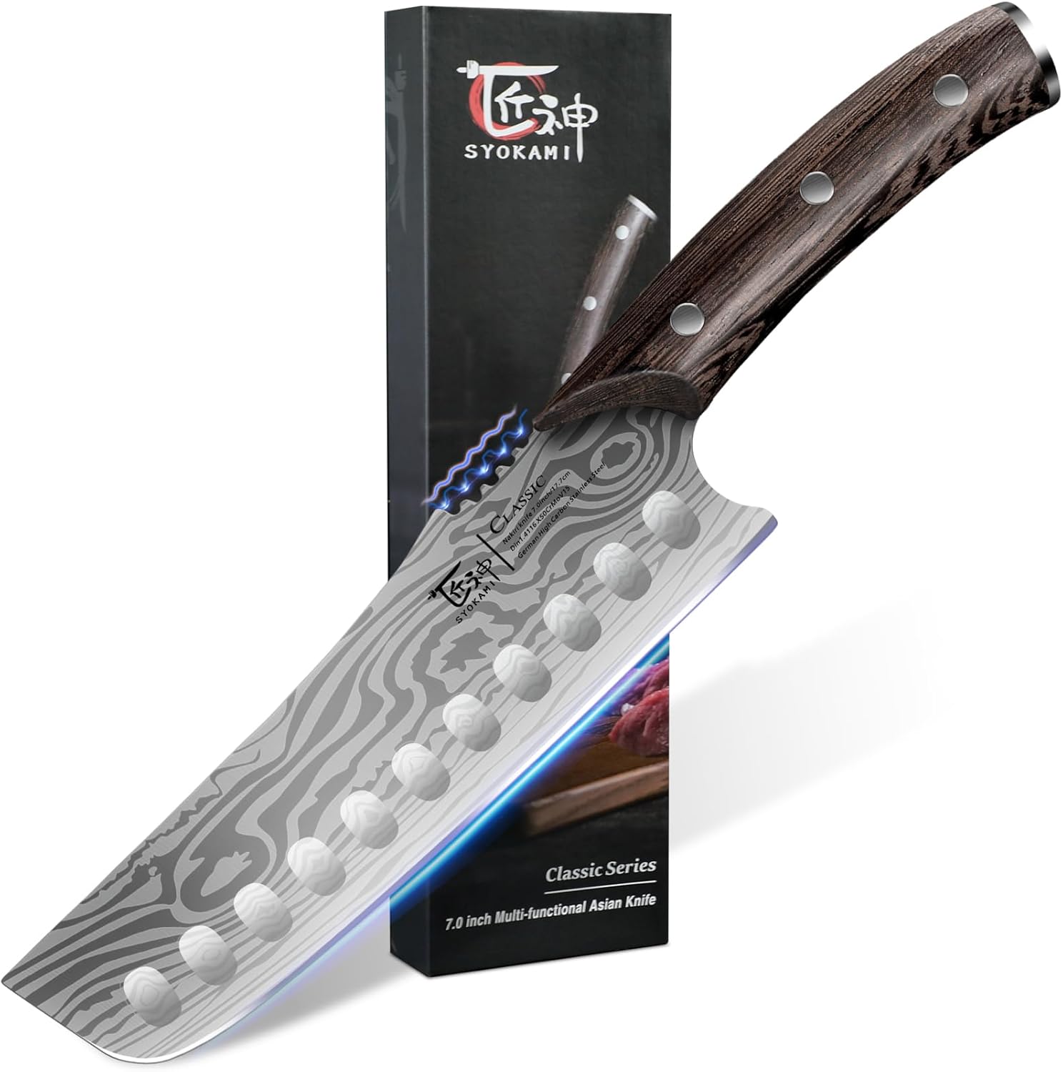 Nakiri Chef Knife for Precision Cutting and Vegetable Prep