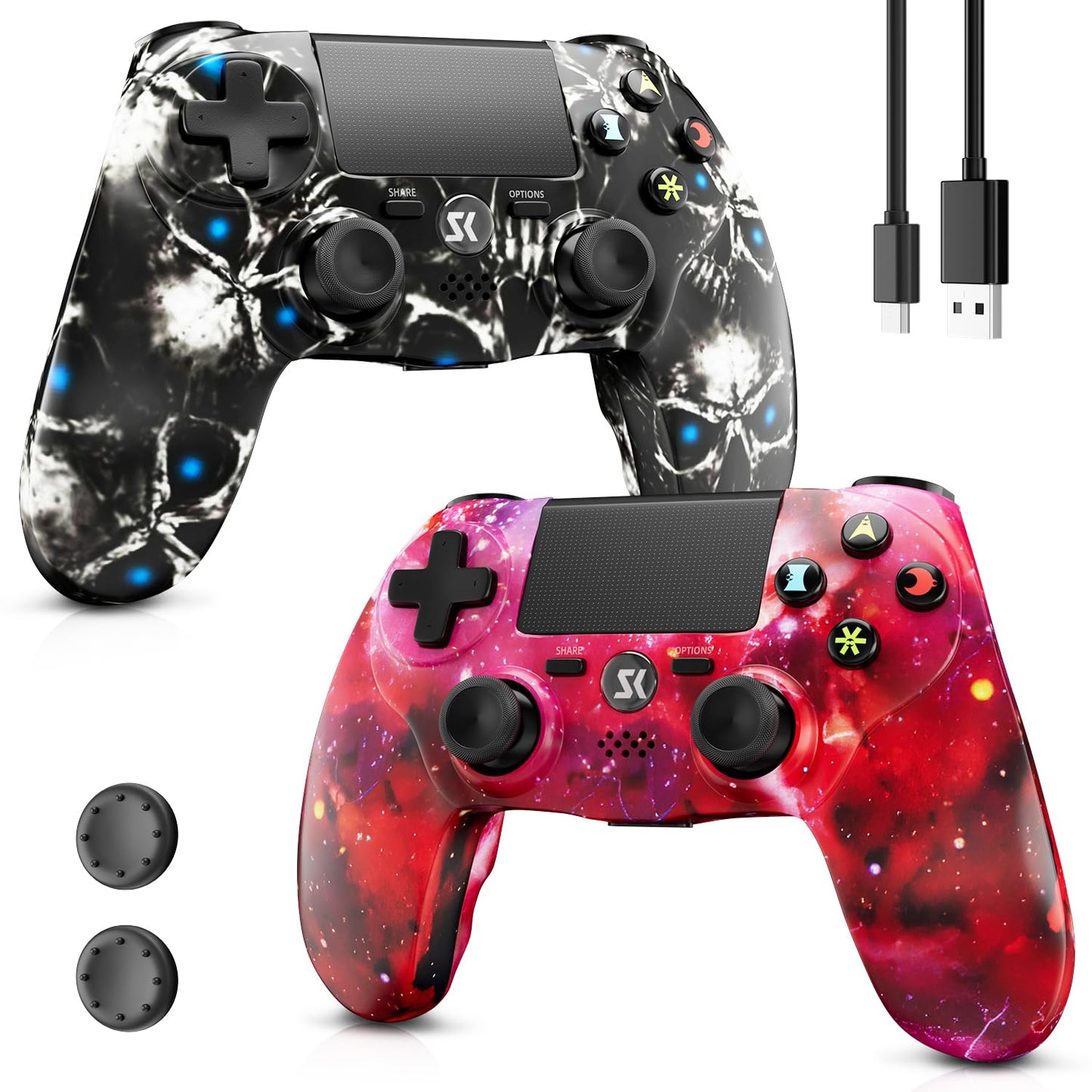 Wireless Controller for PS4 with Double Vibration and Touch Pad