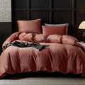 Blush Pink Velvet Duvet Cover Queen - Ultra Soft Textured Luxury