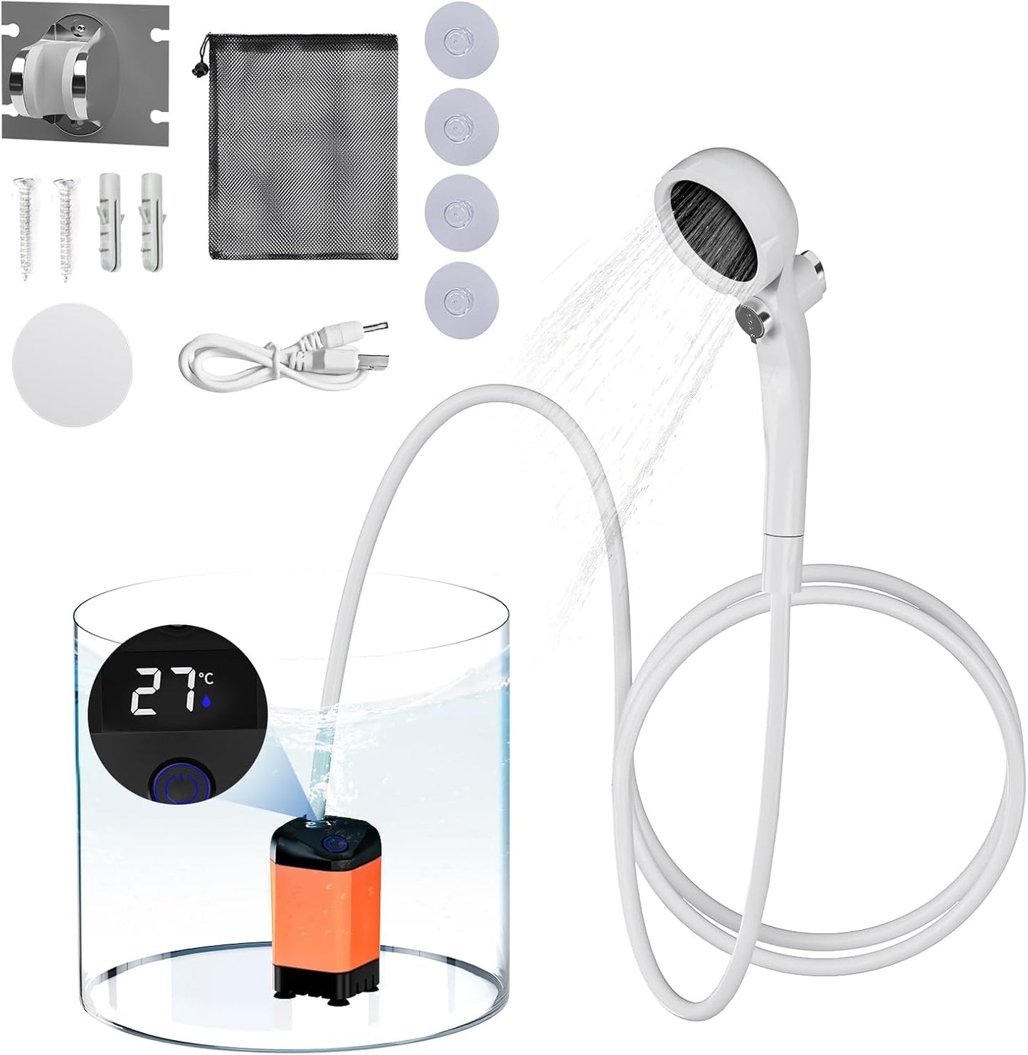GOJAWAY Portable Camp Shower - Stay Fresh Anywhere!