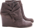Fashare Womens Wedge Booties Ankle Heels Boots - Comfortable Winter
